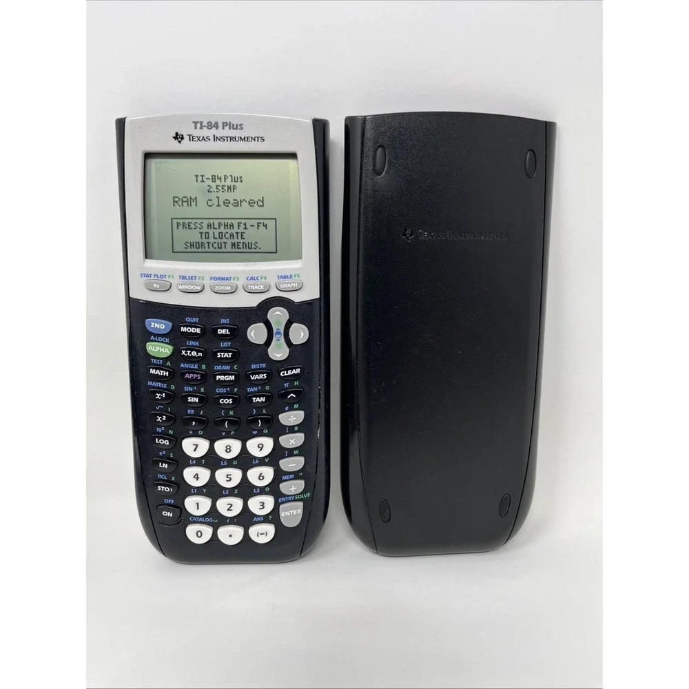 Texas Instruments TI-84 Plus Graphing Calculator w/ Slide Cover - Tested Works